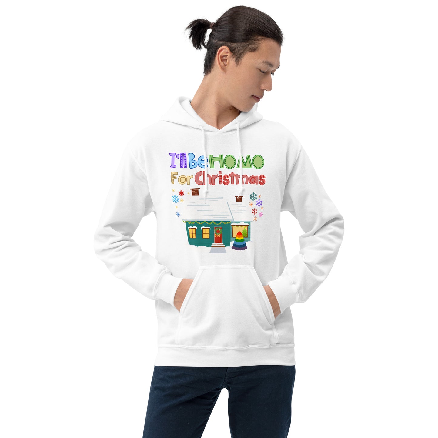 I'll be Homo For Christmas Gay Unisex Hoodie