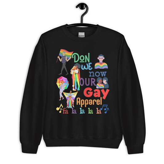 Our Gay Apparel Christmas LGBTQ Pride Unisex Sweatshirt