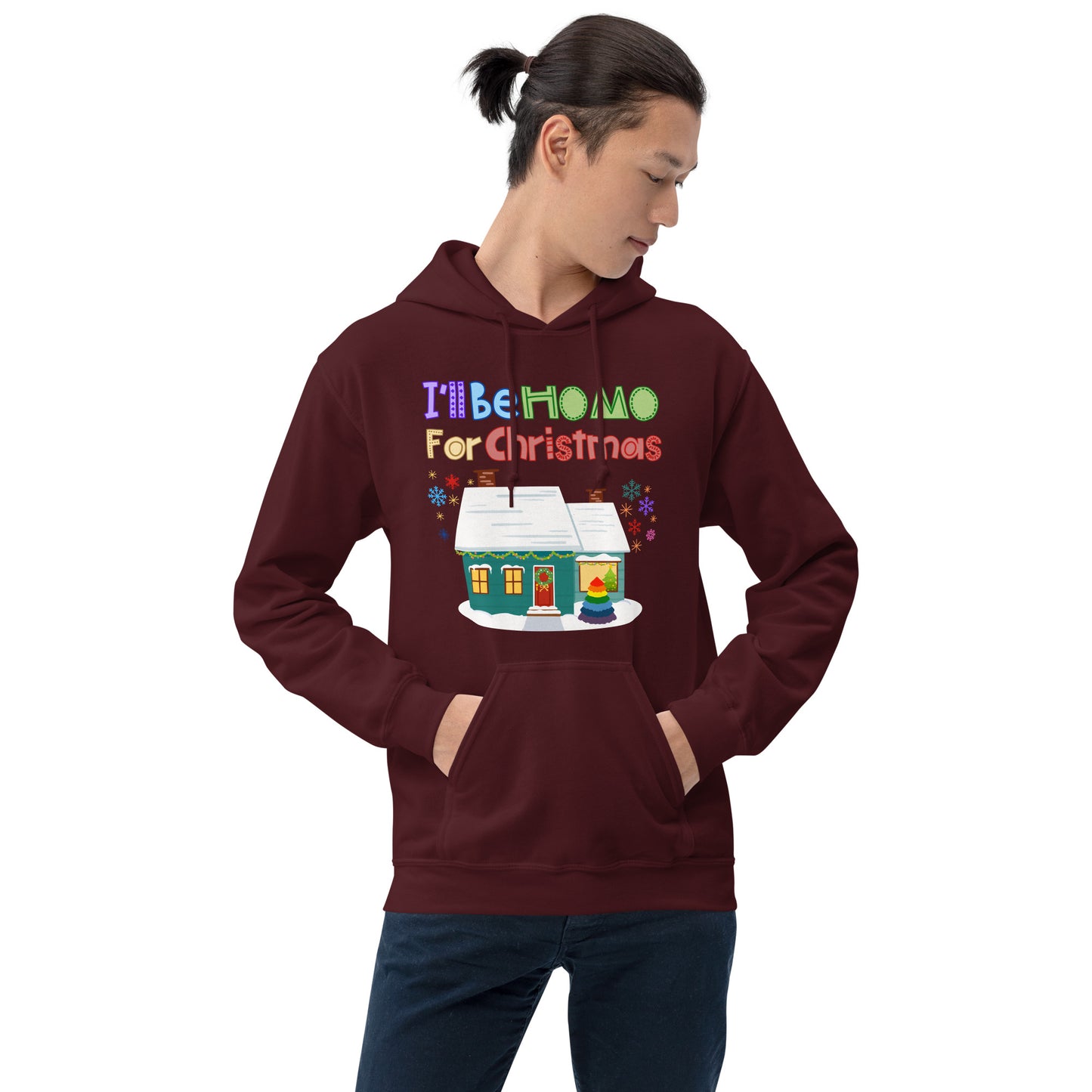 I&#39;ll be Homo For Christmas Gay Unisex Hoodie