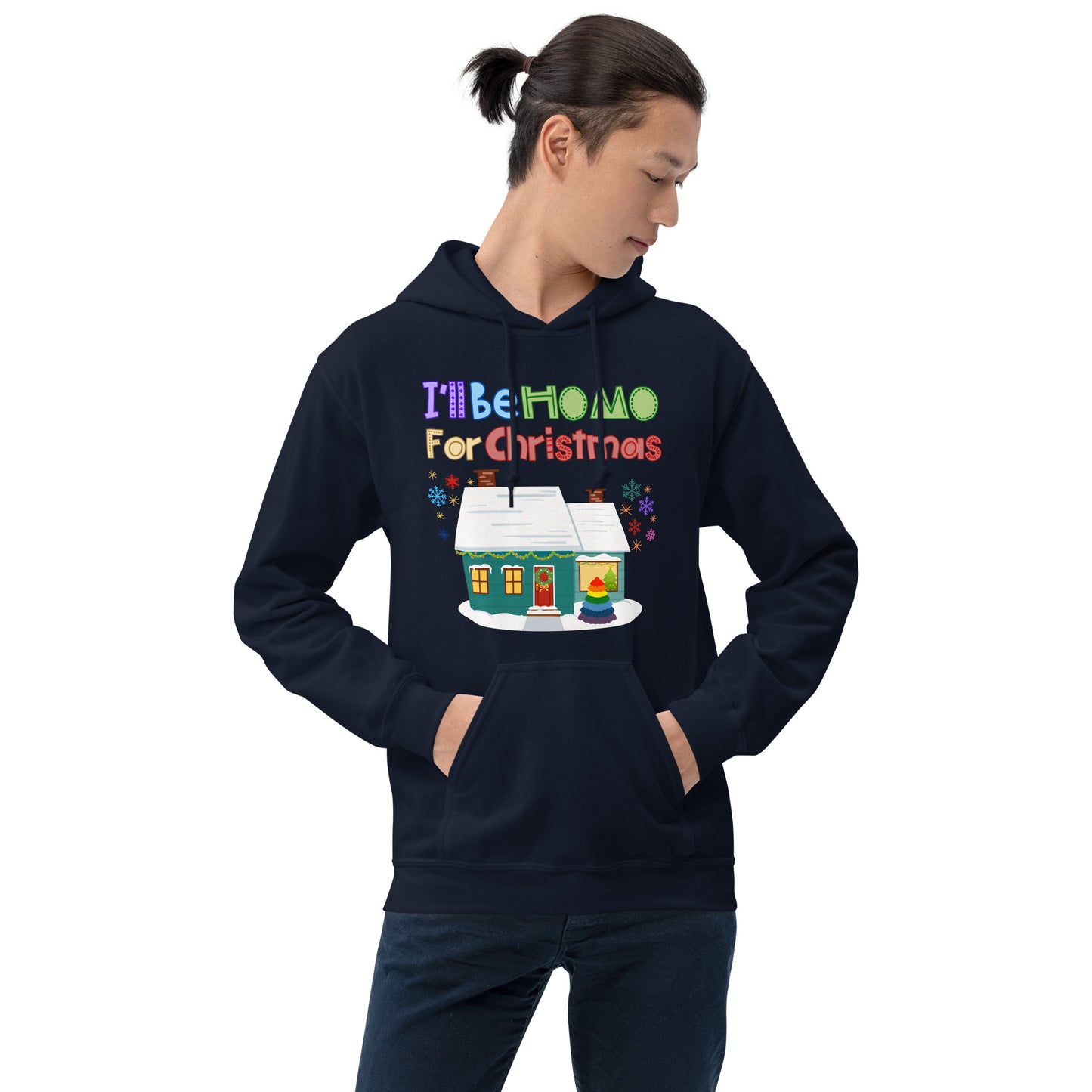 I&#39;ll be Homo For Christmas Gay Unisex Hoodie