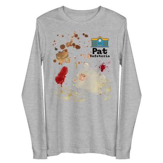 School,Cafeteria Worker Food Stained Halloween costume unisex Long Sleeve Tee