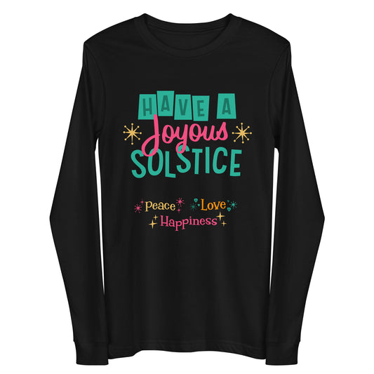 Joyous Solstice Holiday Namiste Unisex Long Sleeve Tee