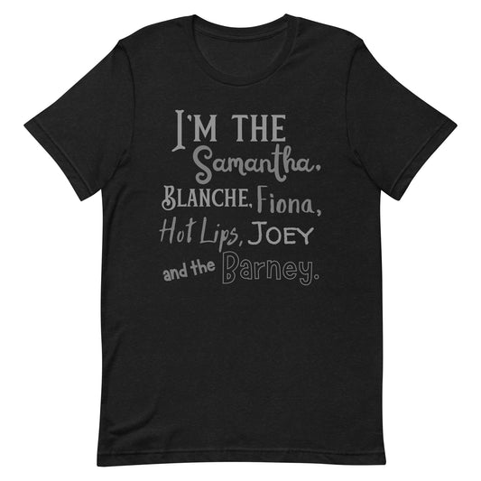 I&#39;m the (insert sexy tv show character) Unisex t-shirt